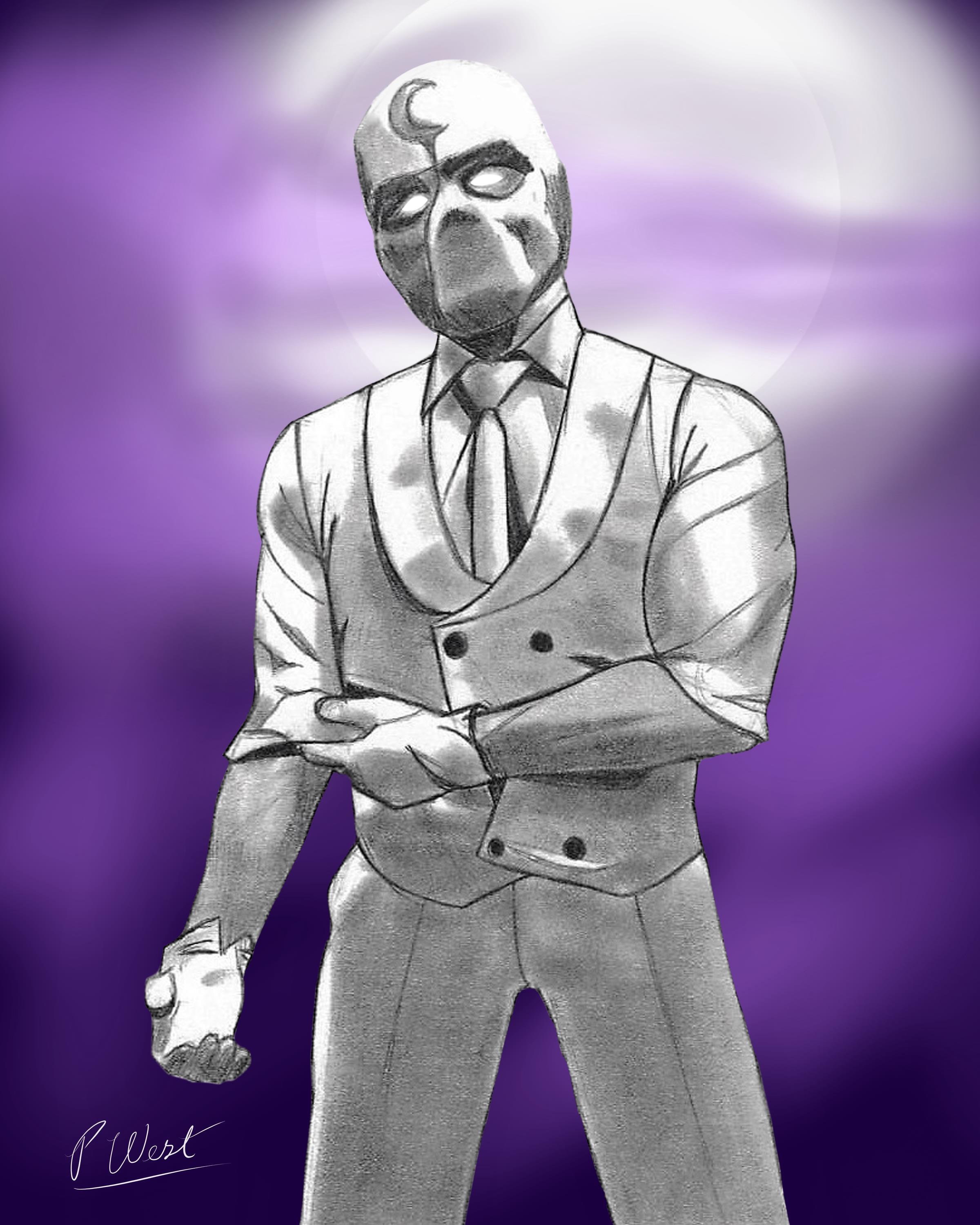 This is a print of mr. knight